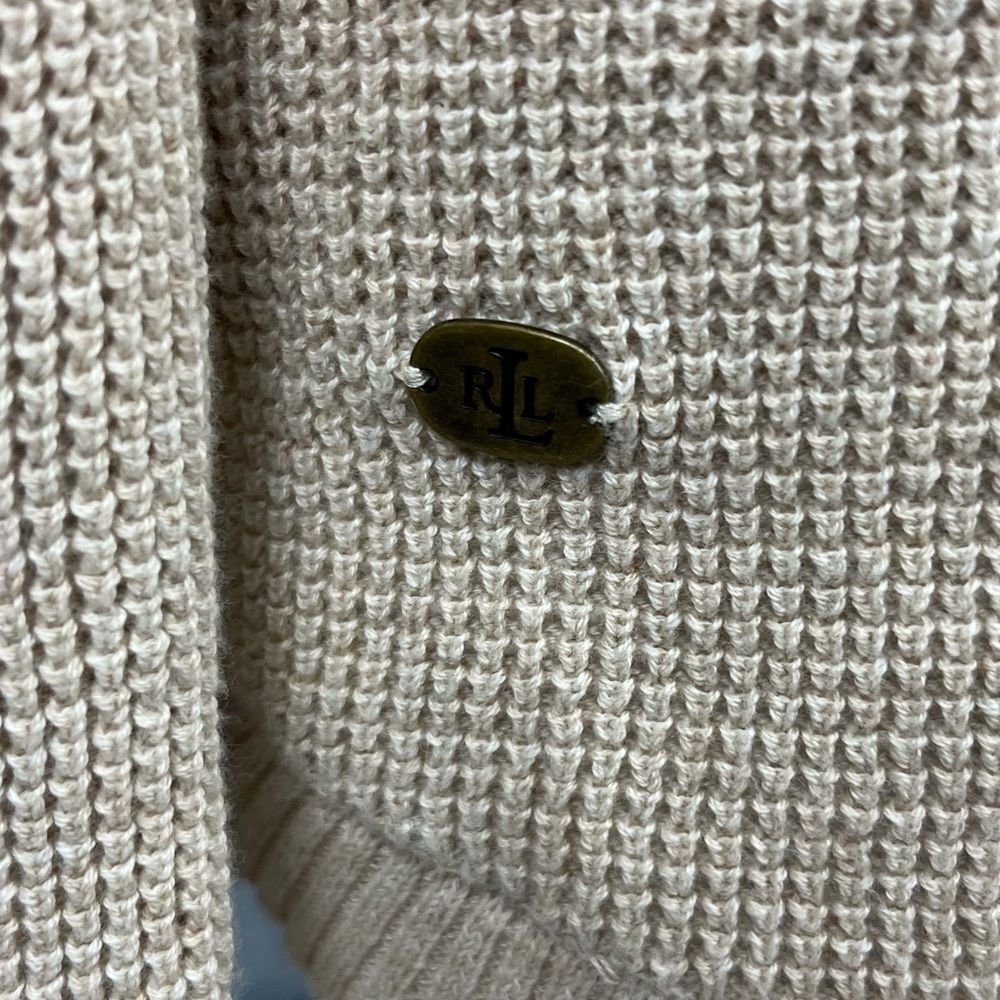 Ralph Lauren Cream Colored Cowl Neck Sweater - Picture 2 of 8